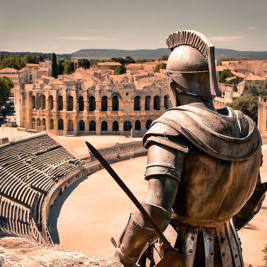 découvrLes arènes de Nîmes à travers l'histoire des Gladiateurs