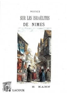 achat-livre-notice_sur_les_isralites_de_nmes-s_kahn-lacour-oll-nmes-diteur