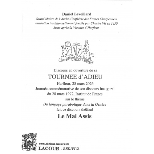 achat-livre-discours_en_ouverture_de_sa_tourne_dadieu-le_mal_assis-daniel_leveillard-essai-lacour-oll